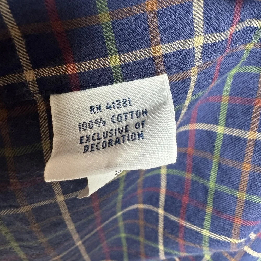 POLO RALPH‎ LAUREN Long Sleeve Button Up Shirt  Plaid Medium Pony RN 41381